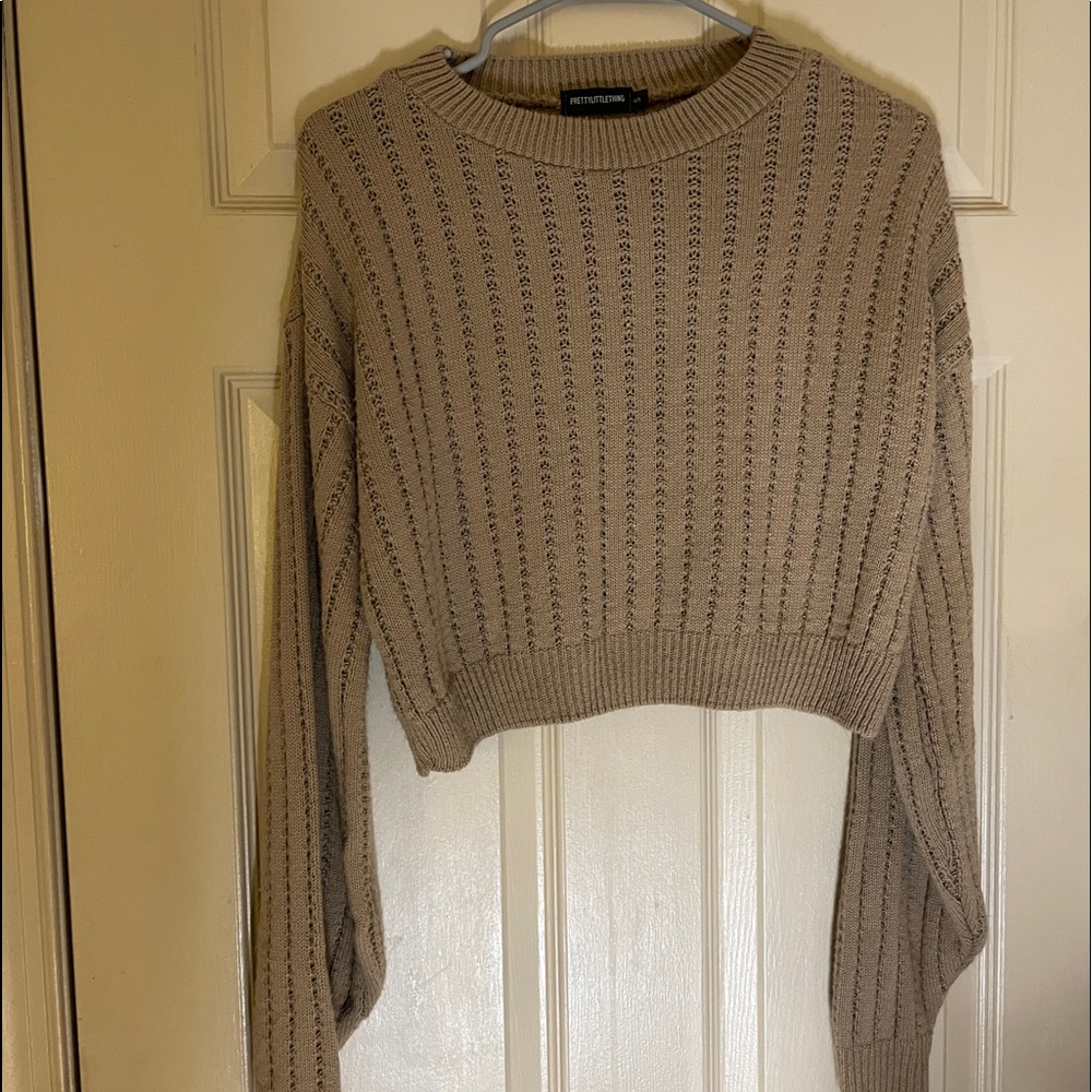 Pretty little thing cropped sweater